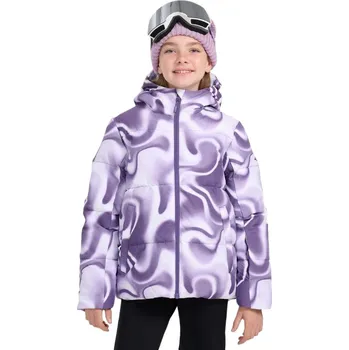 Dívčí lyžařská bunda 4F JUNIOR-TECHNICAL JACKET F0826-4FJWAW25TTJAF0826-90A-MULTICOLOUR ALLOVER Mix 146