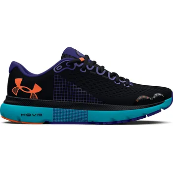 Dámská móda Pánská běžecká obuv UNDER ARMOUR-UA HOVR Infinite 4 black/blue surf/orange blast Černá 45