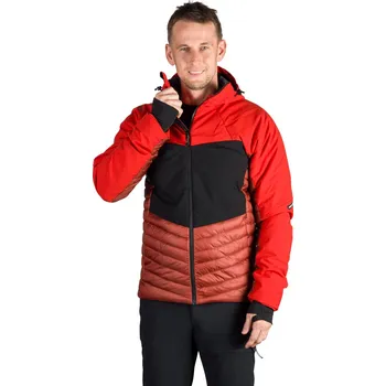 Pánská turistická bunda NORTHFINDER-EMERYK-361redblack Červená XXL