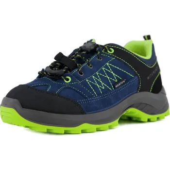 Chlapecké tenisky Juniorská nízká turistická celokožená obuv WITEBLAZE-PULS LOW JR Modrá 31