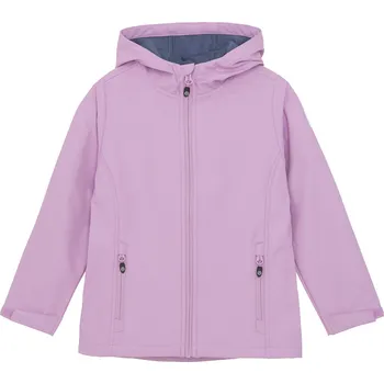 Dívčí turistická softshellová bunda COLOR KIDS-Girls Softshell - Light weight-6285-Orchid Fialová 164