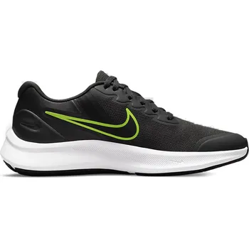 Chlapecké tenisky Juniorská sportovní obuv (tréninková) NIKE-Star Runner 3 anthracite/green/black 2776 Černá 38,5