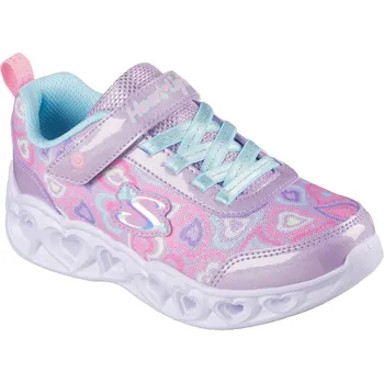 Dámská tenisová obuv Dívčí rekreační obuv SKECHERS-Heart Lights Boogie Love K lavender Fialová 34