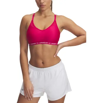 Dámské spodní prádlo Dámská tréninková sportovní podprsenka UNDER ARMOUR-UA Crossback Low Bra-PPL Fialová S