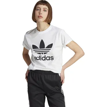 Dámské tričko Dámské triko s krátkým rukávem ADIDAS ORIGINALS-TREFOIL TEE-IK4036-white Bílá M
