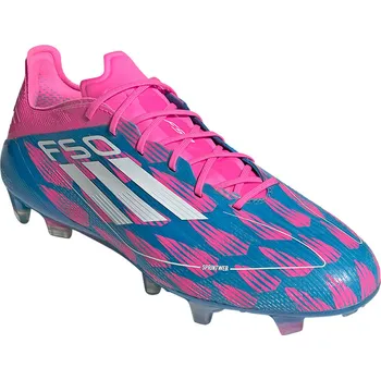 Kopačky Pánské fotbalové kopačky outdoorové ADIDAS-F50 Elite M FG solar blue/cloud white/solar pink Modrá 42
