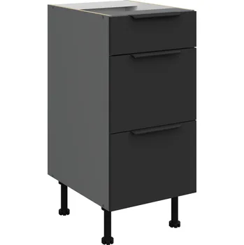 Kuchyňská skříňka Stolarz Lempert Dolní kuchyňská skříňka Aria ANT 40 D 3S BB PREMIUM BOX Zvolte barvu dvířek: černá