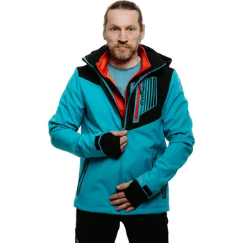 Pánská softshellová bunda Pánská turistická softshellová bunda EVERETT-SoftX jacket M blue Modrá S
