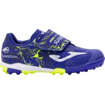 Kopačky Chlapecké fotbalové kopačky turfy JOMA-Super Copa 2403 K TF royal blue Modrá 28