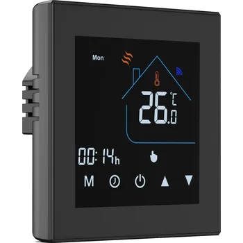 Termostat VAREO Tuya WiFi Termostat 5A s barevným displejem, pro kotle, čený HC-T010C-TY-GCB