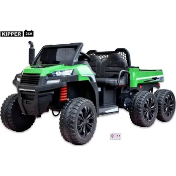 Dětské elektrovozidlo odběr v Teplicích!, Elektrické autíčko Kipper s 2,4G, dvoumístný, baterie 24V/14Ah ! - největší kapacita pro motory 4x 200W