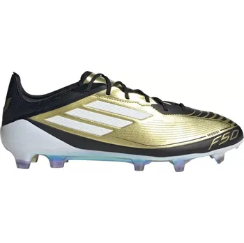 Kopačky Pánské fotbalové kopačky outdoorové ADIDAS-F50 Elite Messi M FG gold metallic/cloud white/core black Žlutá 42