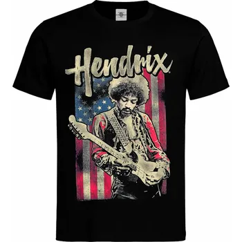 Tričko Jimi Hendrix | American Druh: Pánské, Barva: Černá, Velikost: S