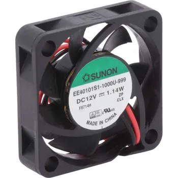 Průmyslový ventilátor Sunon DC axiální ventilátor 40×40×10 mm, 12 V DC, 28.8 dB EE40101S1-1000U-999