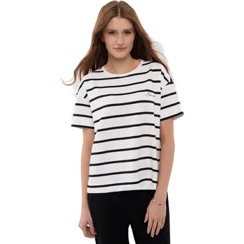 Dámské tričko Dámské triko s krátkým rukávem VOLCANO-HELLO-100-WHITE Bílá L