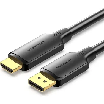 Kabel Video kabel Vention DisplayPort Male to HDMI Male 4K HD Cable 3M Black