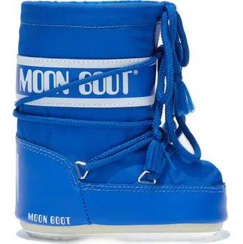 Pánská obuv Juniorské vysoké zimní boty MOON BOOT-MB ICON MINI NYLON-JR-F002 ELECTRIC BLUE Modrá 19/21