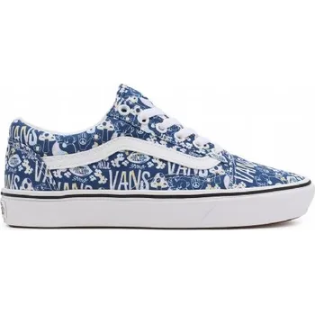 Dámská rekreační obuv VANS-UA ComfyCush Old Skool (Pastel Tie Dye) multi/true white Modrá 42