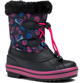 Dámské holínky Dívčí vysoké zimní boty WOJTYLKO-Amalebra black Černá 32