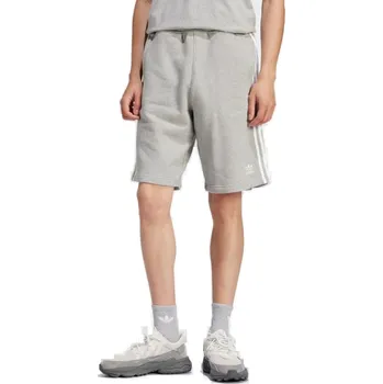 Pánské kraťasy Pánské teplákové kraťasy ADIDAS ORIGINALS-3-STRIPE SHORT-MGREYH Šedá S
