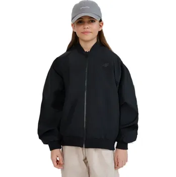 Dívčí bunda Dívčí bunda 4F JUNIOR-JACKET F184-20S-DEEP BLACK Černá 164