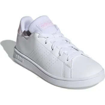Dívčí tenisky Dívčí rekreační obuv ADIDAS-Advantage Court Jr cloud white/clear pink/clear pink Bílá 38