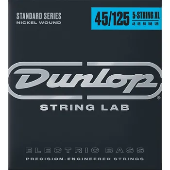 Struna pro kytaru a smyčcový nástroj Dunlop DBN45125XL Struny pro 5-strunnou baskytaru (Jako nové)