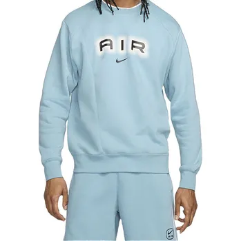 Pánská mikina Pánská zateplená mikina NIKE-M NSW SW AIR CREW FLC BB-464 DENIM TURQ/BLACK Modrá S