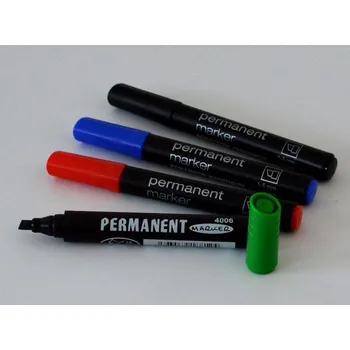 Permanentní plochý popisovač 4006 Koh-i-noor ČERNÝ