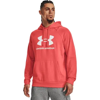 Pánská mikina Pánská zateplená mikina s kapucí UNDER ARMOUR-UA Rival Fleece Logo HD-RED Červená S