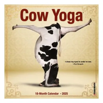 Kalendář Cow Yoga 2026 7 X 7 Mini Wall Calendar (EN)