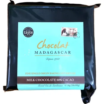 Čokoláda Chocolat Madagascar | 80% mliečná čokoláda na pečení Grand cru de Sambirano boby - 1 kg