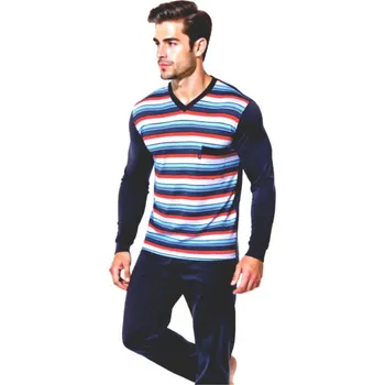 Pánské pyžamo Pánské Pyžamo Dlouhé FOLTÝN PD 340 Velikost: S