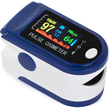 Prstový pulzní oxymetr LCD