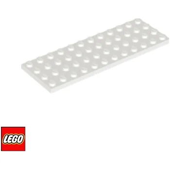 Stavebnice LEGO LEGO® Dílky LEGO Podložka 4x12 / 3029 Barva: Bílá 3029