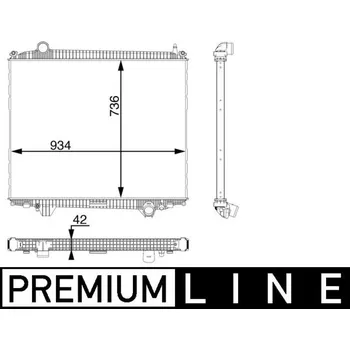 Chladič motoru Chladič, chlazení motoru MAHLE CR 102 000P