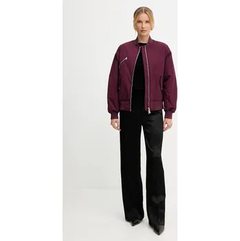 Pánský bomber Bomber bunda Patrizia Pepe 8O0185.A619 burgundské 93X, vel. 36