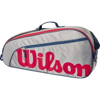 Wilson Junior 3PK šedá Tenisová taška Wilson Junior 3PK šedá