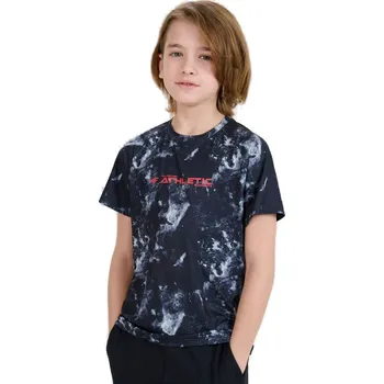 Chlapecké tričko Chlapecké tréninkové tričko s krátkým rukávem 4F JUNIOR-TSHIRT FNK M1210-91A-MULTICOLOUR 1 ALLOVER Mix 122/128