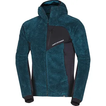Pánská mikina Pánská zateplená turistická mikina se zipem NORTHFINDER-GIANLUCA-630inkblueblack Modrá S