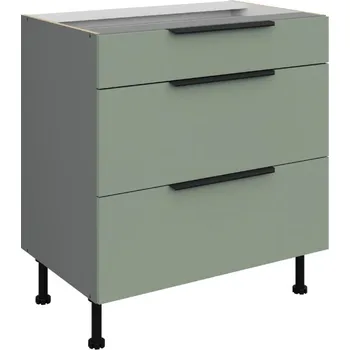 Kuchyňská skříňka Stolarz Lempert Dolní kuchyňská skříňka Aria ANT 80 D 3S BB PREMIUM BOX Zvolte barvu dvířek: akvamarín