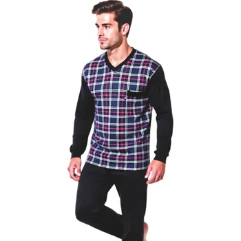 Pánské pyžamo Pánské Pyžamo Dlouhé FOLTÝN PD 297 Velikost: 3XL
