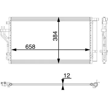 Výparník klimatizace Kondenzátor, klimatizace MAHLE AC 56 000P