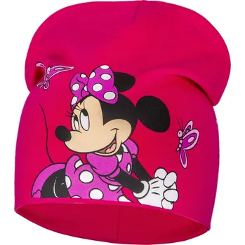 Čepice Minnie Mouse - licence Dívčí čepice - Minnie Mouse 23-1146, sytě růžová Barva: Růžová, Velikost: velikost 54