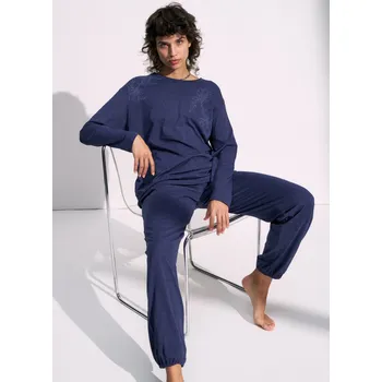 Dámské pyžamo Dámské pyžamo TRIUMPH ENDLESS COMFORT PK 01 LSL M008 - BLUE 40 0