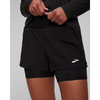 Dámské kraťasy Dámské Běžecké šortky 2 V 1 Brooks High Point 3" 221656001-black