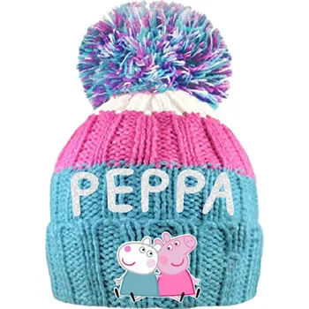 Čepice Prasátko Pepa - licence Dívčí čepice - Prasátko Peppa 52391107, tyrkysová / růžová Barva: Tyrkysová, Velikost: velikost 54