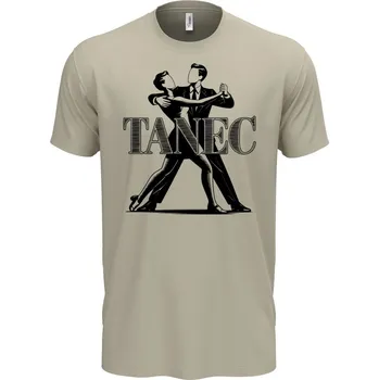 Pánské tričko Shadow tanec, černý potisk - Super triko, moderní letní střih - XS