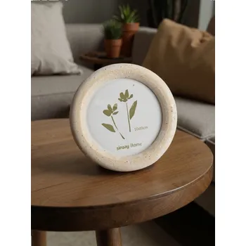 Rám na obraz Sinsay - Kulatý rámeček na fotografie - krémová - 576GL-01X - 576GL-01X-ONE