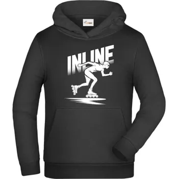 Pánské tričko Shadow inline, bílý potisk - Dětská mikina s kapucí - 140 cm